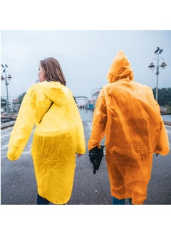 KASTWAVE Raincoat Rain Poncho For Adults Disposable Raincoats Easy Carry Keyring Ball Raincoat Emergency Raincoats With Hood And Elastic Cuff Sleeves Poncho Rainwear For Hiking Camping Travel Outdoor 4 Pcs  - Image 2