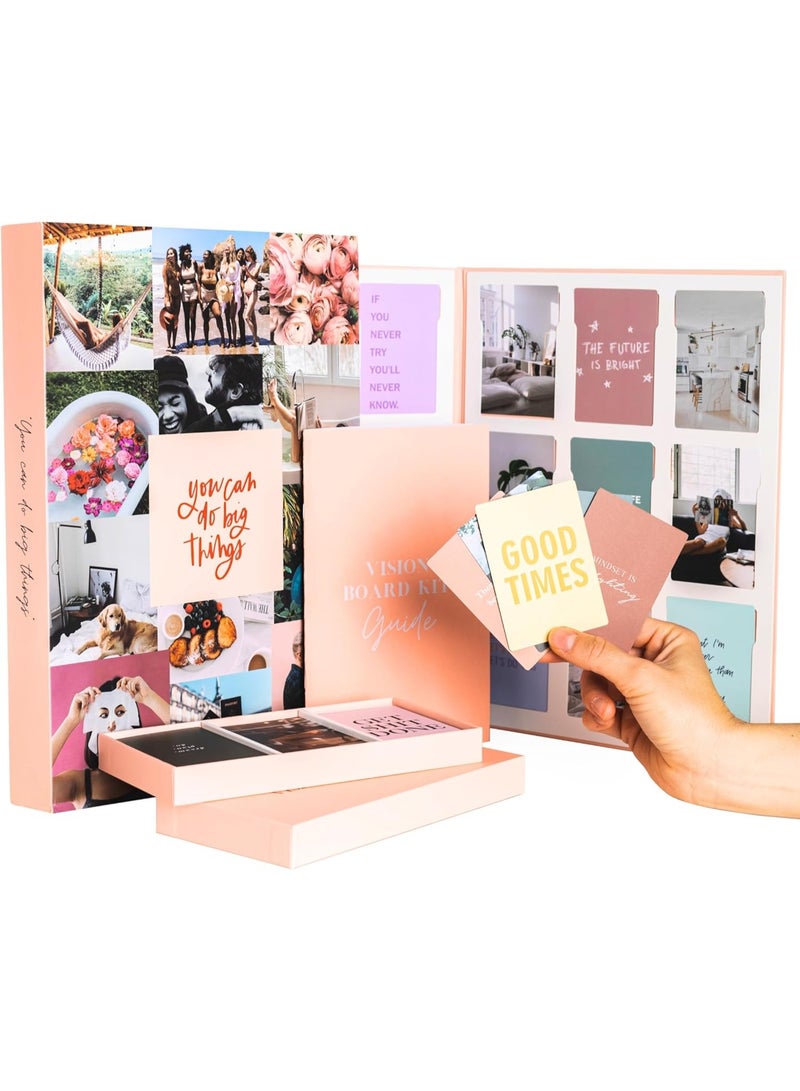 لامير مجموعة لوحة الرؤية من Lamare – مستلزمات لوحة الأحلام الفاخرة – مستلزمات كاملة للوحة الرؤية للنساء، مستلزمات لوحة المزاج وكتاب الكولاج لتجسيد الأحلام - Image 1