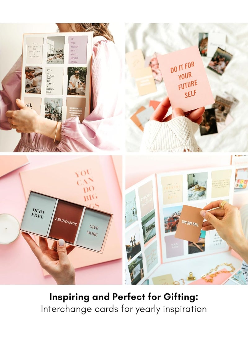 لامير مجموعة لوحة الرؤية من Lamare – مستلزمات لوحة الأحلام الفاخرة – مستلزمات كاملة للوحة الرؤية للنساء، مستلزمات لوحة المزاج وكتاب الكولاج لتجسيد الأحلام - Image 2