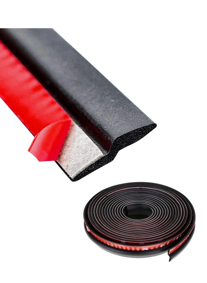 شريط مانع تسرب الصوت لباب السيارة على شكل حرف Z، ختم مطاطي للزجاج الأمامي للسيارة بطول 13 قدمًا - Image 1