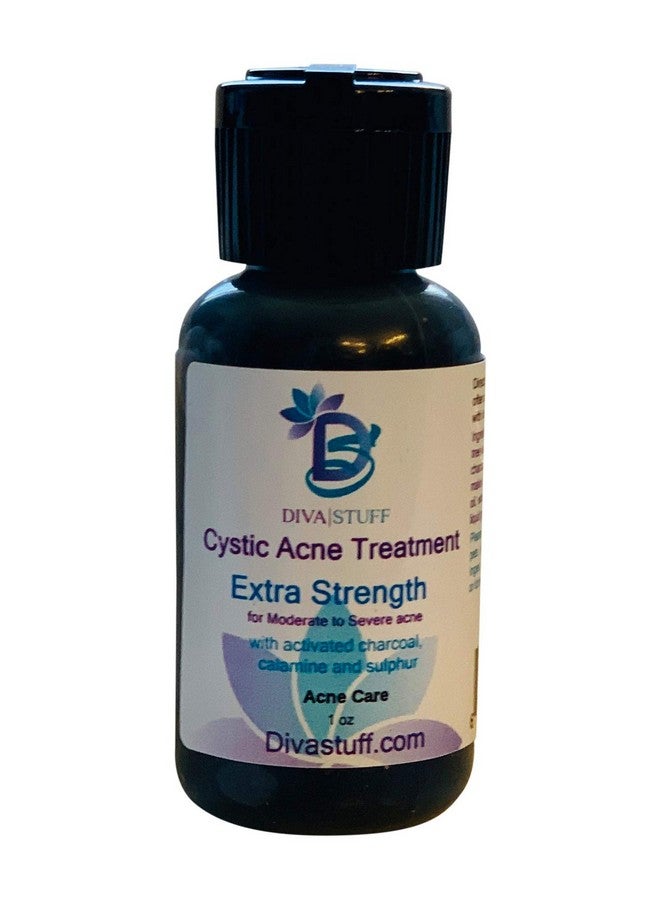 Diva Stuff Cystic Acne Spot Treatment Bottle For Moderate To Severe Acne Made With Activated Charcoal Fast Acting Formula Reduces Inflammation And Dries Out The Blemish Quickly By Diva Stuff - Image 1