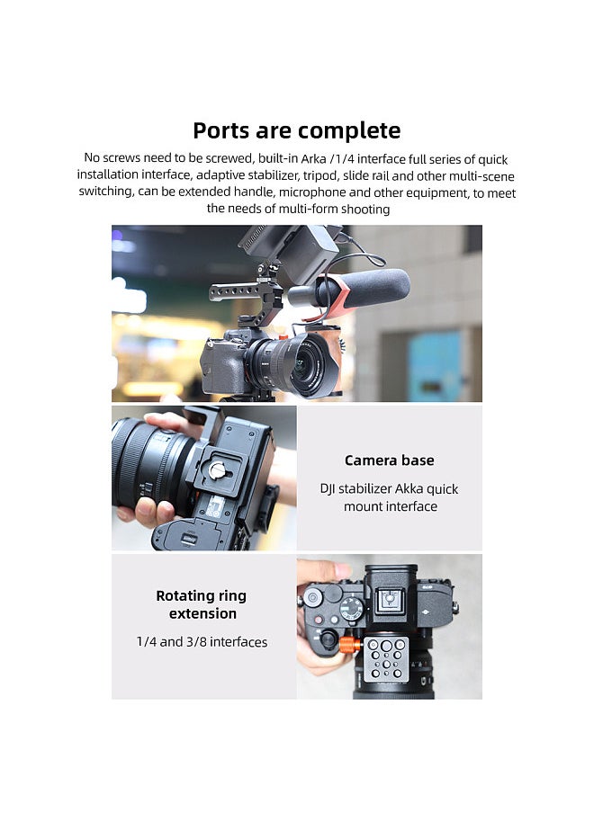 VRIG - 65.9mm Rotatable Tripod Mount Ring Lens Collar Foot with Quick Release Plate 1/4in & 3/8in Threaded Holes Compatible with Sony A6000/A6100/A6300/A6400/A7SA7S2/A7S3/ZVE-1/ZVE-10/FX30/A7C/A7M - Image 1