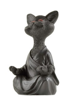 Oasisgalore Black Cat Figurine, Yoga & Meditation Decor, Perfect Gift for Cat Lovers.  - Image 5