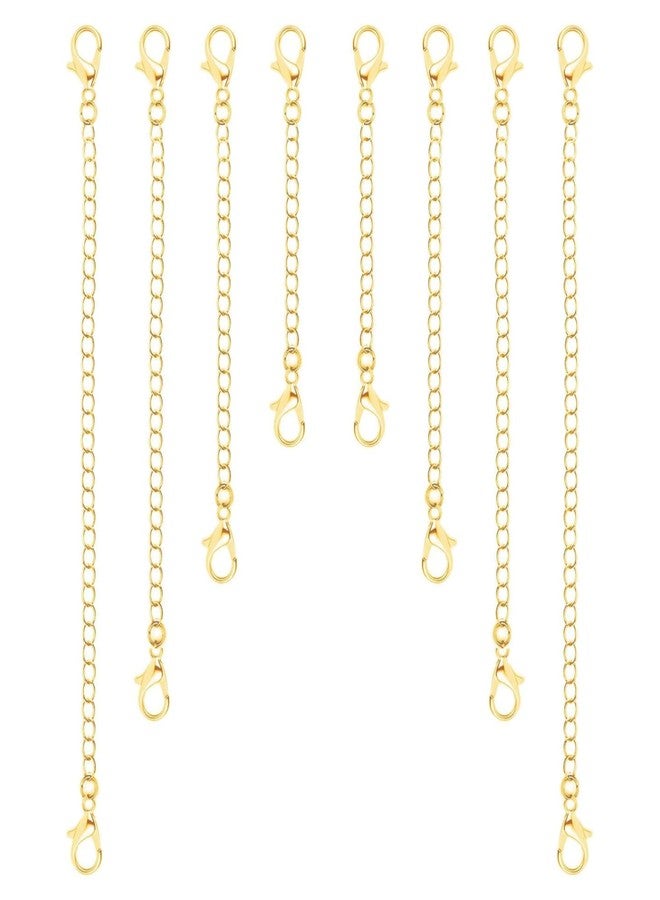 ST logo Necklace Extender Golden Extender 8 Pcs Golden Jewelry Extender for Necklace Bracelet and Anklet Jewellery Making Accessories - Image 1