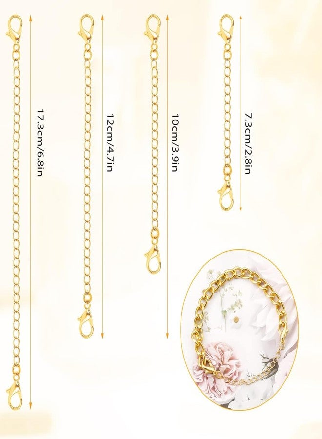 ST logo Necklace Extender Golden Extender 8 Pcs Golden Jewelry Extender for Necklace Bracelet and Anklet Jewellery Making Accessories - Image 2