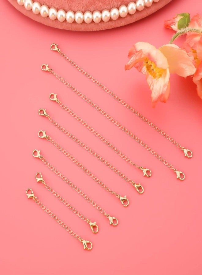 ST logo Necklace Extender Golden Extender 8 Pcs Golden Jewelry Extender for Necklace Bracelet and Anklet Jewellery Making Accessories - Image 3
