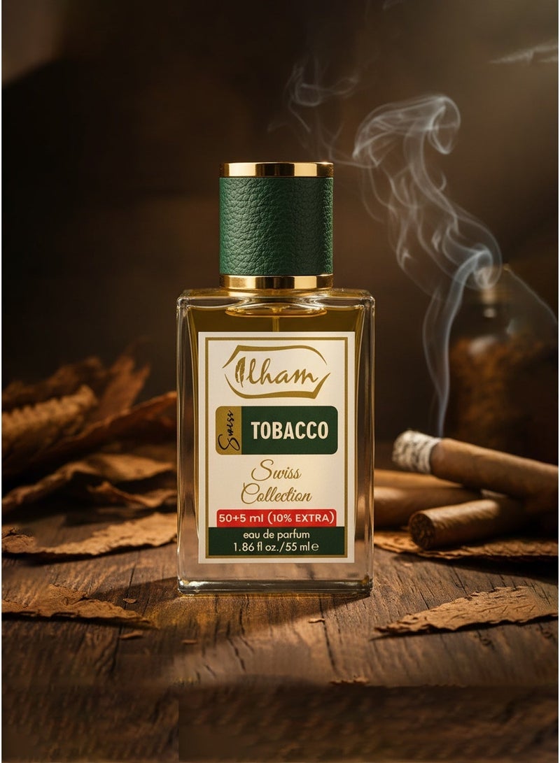 ILHAM PERFUMES Swiss Tobacco (50ml+5ml) 10% EXTRA 55ml EDP FOR UNISEX - Image 2