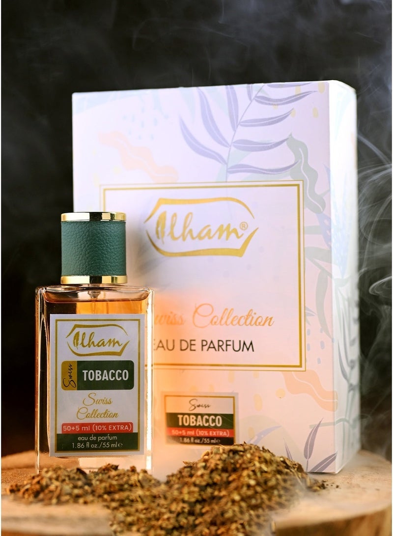 ILHAM PERFUMES Swiss Tobacco (50ml+5ml) 10% EXTRA 55ml EDP FOR UNISEX - Image 1