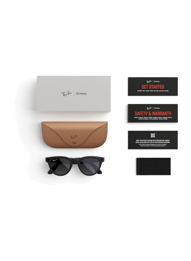 ميتا RAY-BAN Headliner (Gen 2) Matte Black Frame Gradient Graphite Lens Standard High bridge Matte Black Gradient Graphite - Image 5