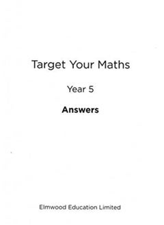 Target Your Maths Year 5 Answer Book Year 5 