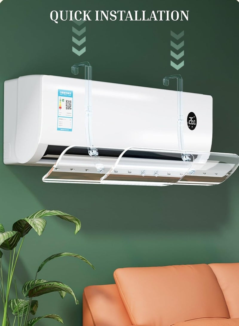 Ac Deflector Air Conditioning Adjustable Anti Cold Baffle, Deflector, Manual Adjustment of Air Conditioning Wind Direction, Used in Living Room, Offices - Image 3