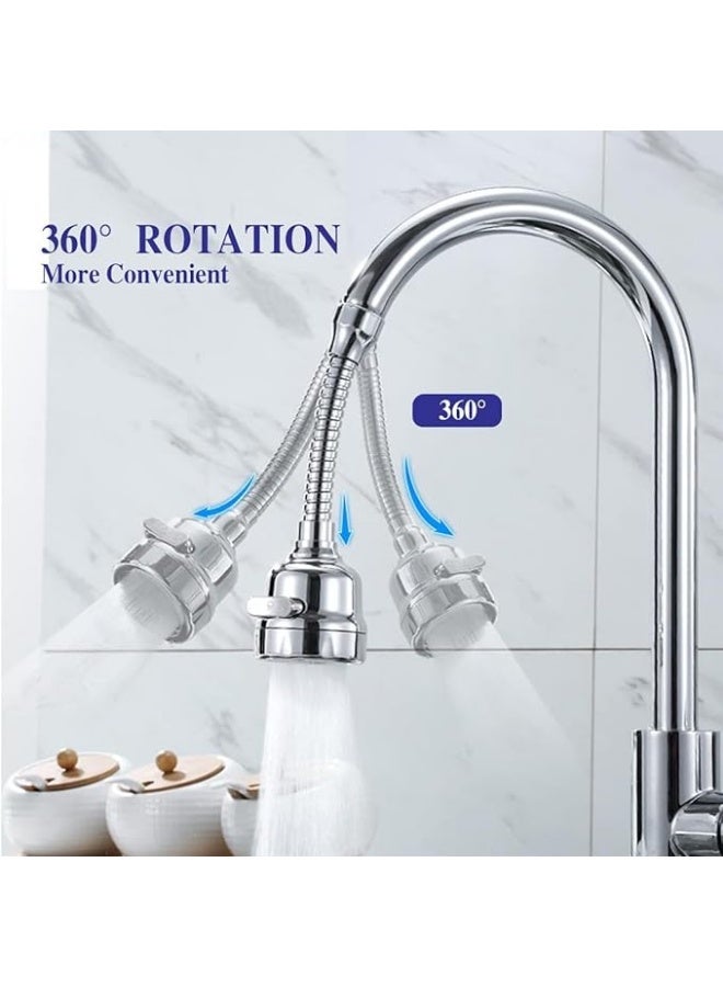Kitchen Faucet Sprayer Attachment, Movable Faucet Extender for Kitchen Sink, 360° Rotatable Sink Faucet Head Anti-Splash Tap Booster Shower and Water Saving Faucet - Image 3