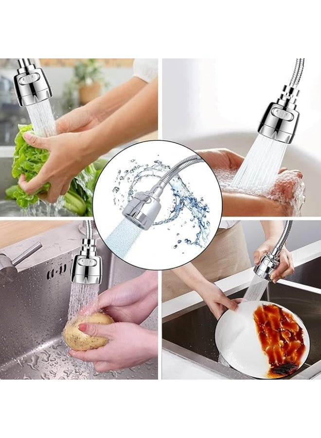 Kitchen Faucet Sprayer Attachment, Movable Faucet Extender for Kitchen Sink, 360° Rotatable Sink Faucet Head Anti-Splash Tap Booster Shower and Water Saving Faucet - Image 4