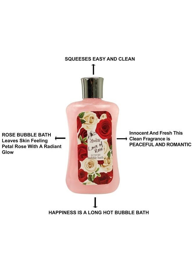 Lovestee Bath and Body - Spa Gift Baskets for Women & Girls, Spa Kit Birthday Gift Includes Love of Rose Scent Shower Gel, Bubble Bath, Body Lotion, Bath Salt, Red Bath Puff and Heart Bath Bomb  - Image 3