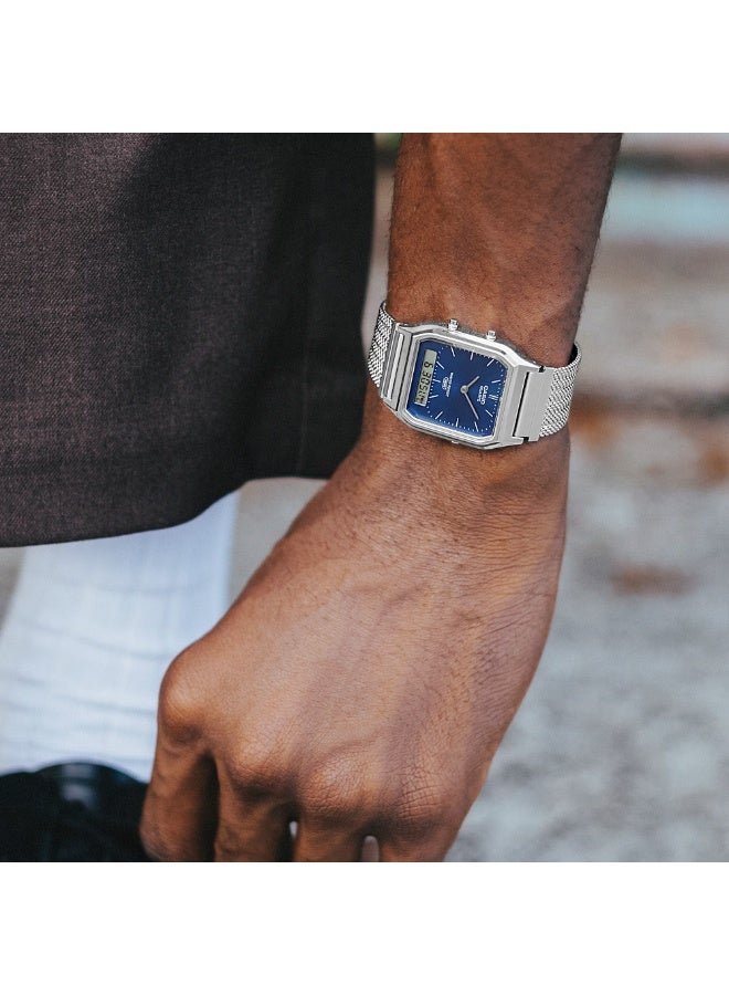 CASIO VINTAGE UNISEX WATCH AQ-230EM-2ADF-38.8 × 29.8 × 8.1 mm - Image 2