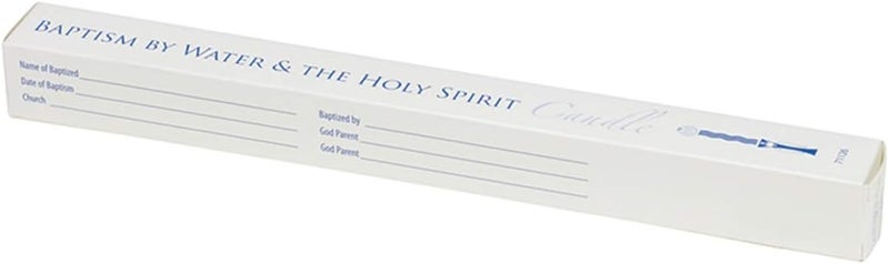 1 X Candle - Baptismal - Three In One - 7/8 X 10