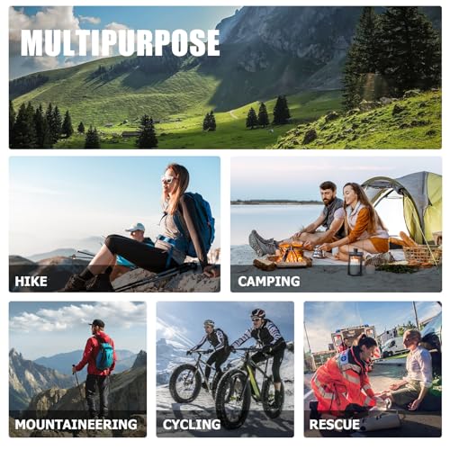 Ancable 1L Hiking Collapsible Water Bottles, 4-Pack 33OZ BPA-Free Foldable Backpacking Water Bottle for Travel Camping Hiking - Image 5