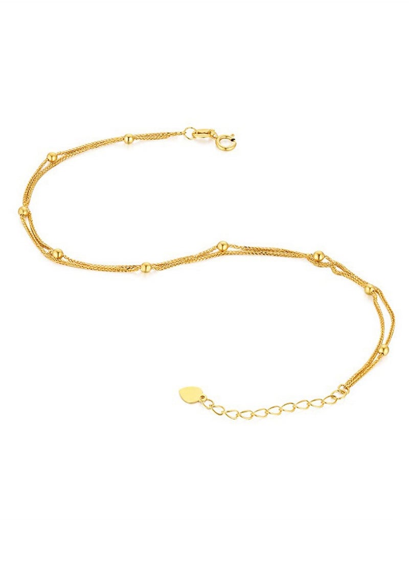 Generic - A full-body 925 silver beads spaced double-layer bracelet gift box, fashionable and delicate valentine's saving gift, temperament and versatile girl - Image 1