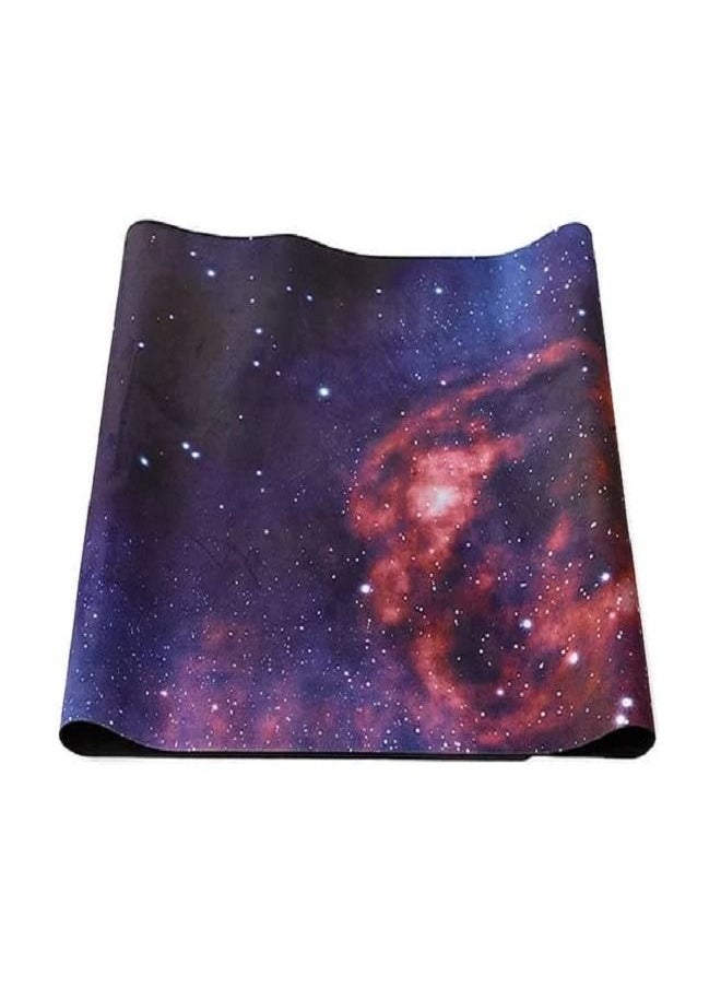 YOGA High Quality Natural Rubber Yoga Mat With Galaxies Nebula Pattern Anti Slip Fits All Your Exercises  - Image 3