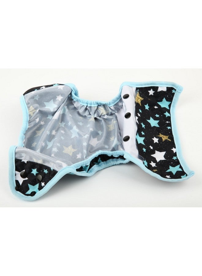 Sigzagor Baby Cloth Diaper Cover Nappy One Size 8lbs to 36lbs for Boys (Stars) - Image 3