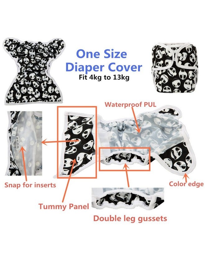 Sigzagor Baby Cloth Diaper Cover Nappy One Size 8lbs to 36lbs for Boys (Stars) - Image 4