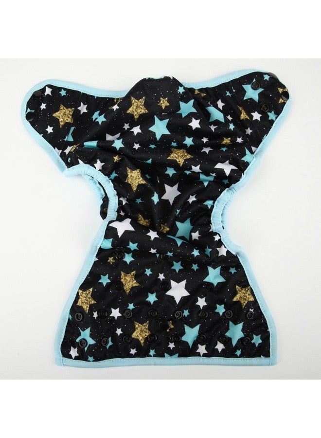 Sigzagor Baby Cloth Diaper Cover Nappy One Size 8lbs to 36lbs for Boys (Stars) - Image 2