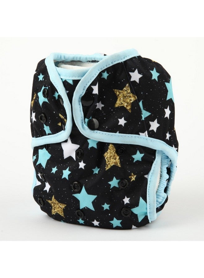 Sigzagor Baby Cloth Diaper Cover Nappy One Size 8lbs to 36lbs for Boys (Stars) - Image 1