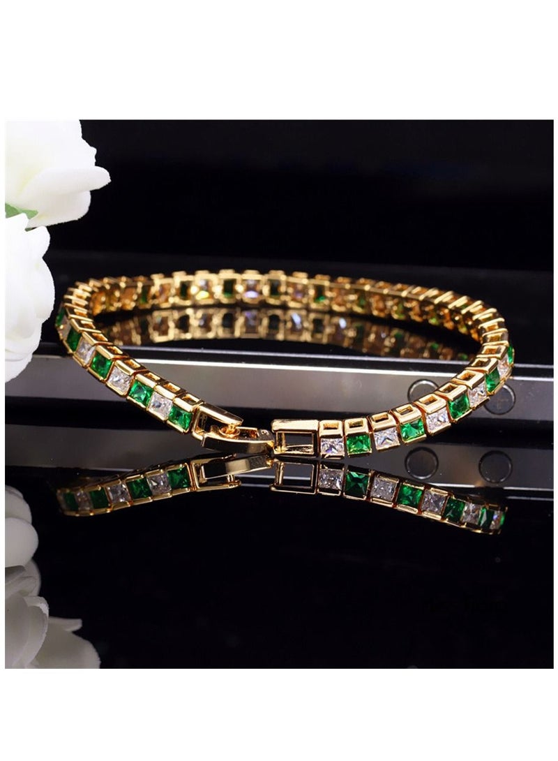 MissTiara Gold Plated with AAA Grade Zircon Bracelet 17.5cm+2cm extension  - Image 2