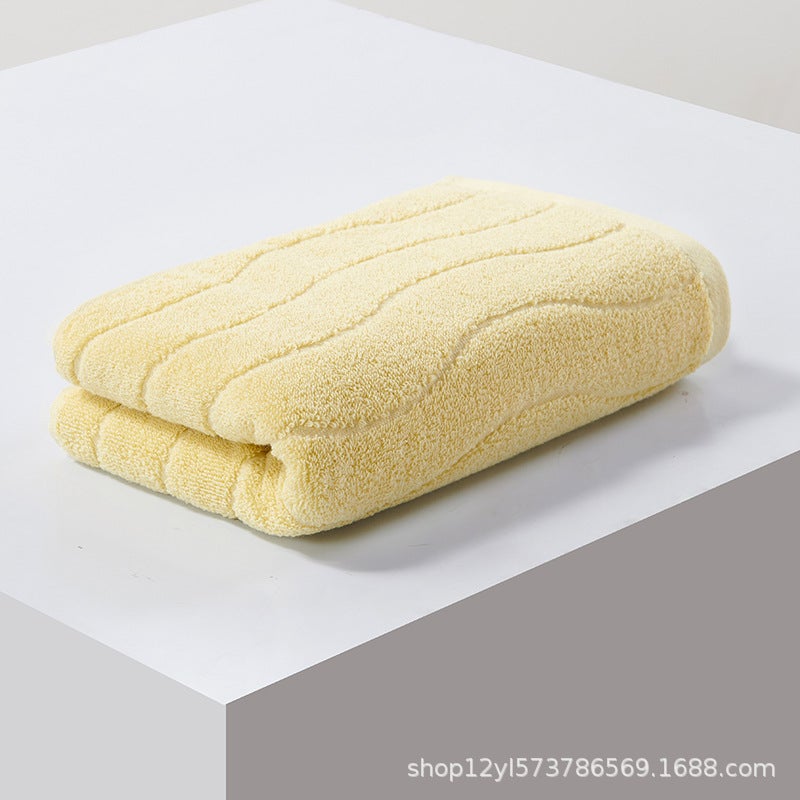 منشفة غسيل وجه مصنوعة من القطن النقي بحجم 34*75 سم - ماصة وسميكة وناعمة - Image 1