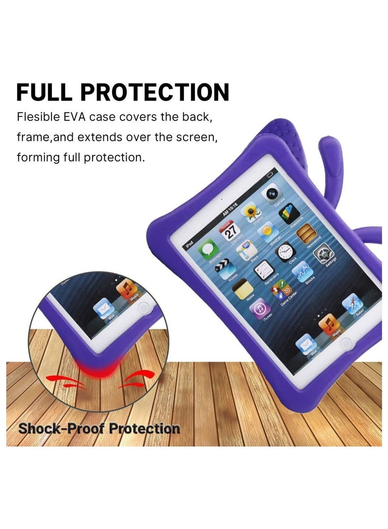 Raxoom iPad 10.2 Inch Case for Kids(2021/2020/2019 Model,9/8/7 Generation), Shockproof Kickstand Butterfly Cover Non-Toxic EVA Foam Wings Kid-Proof Rugged Bumper Boy Girl Gift for iPad 10.2 - Image 3