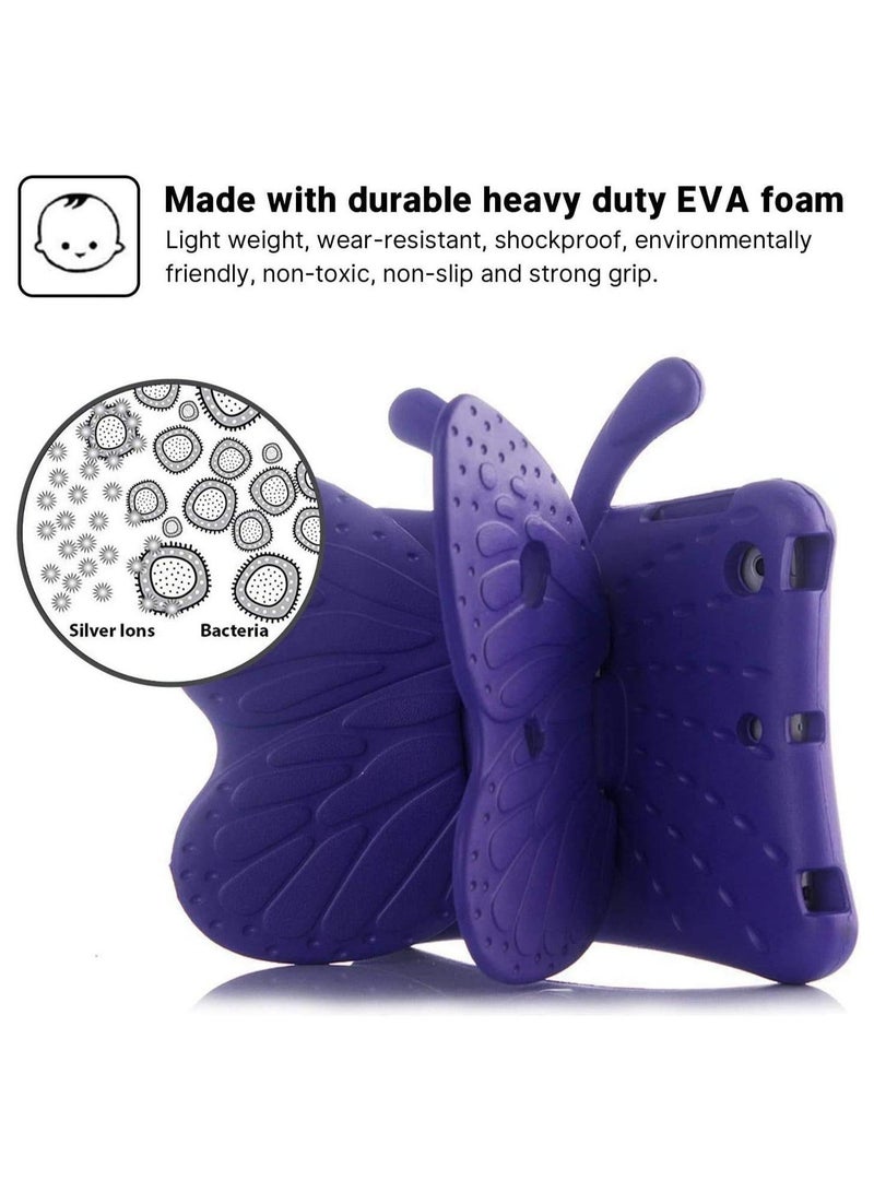 Raxoom iPad 10.2 Inch Case for Kids(2021/2020/2019 Model,9/8/7 Generation), Shockproof Kickstand Butterfly Cover Non-Toxic EVA Foam Wings Kid-Proof Rugged Bumper Boy Girl Gift for iPad 10.2 - Image 4