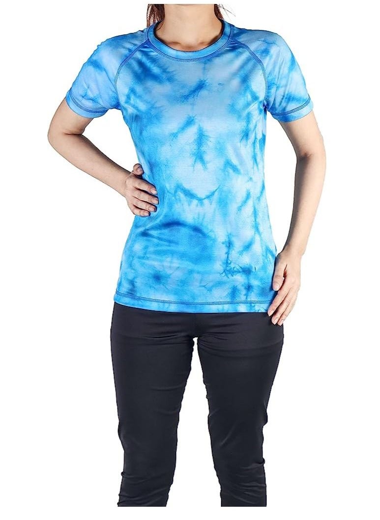 FLUSH - Flush Women's T-shirt Short Sleeve Workout Crewneck Sports Yoga Running Dry Fit Activewear T-Shirt - Image 1