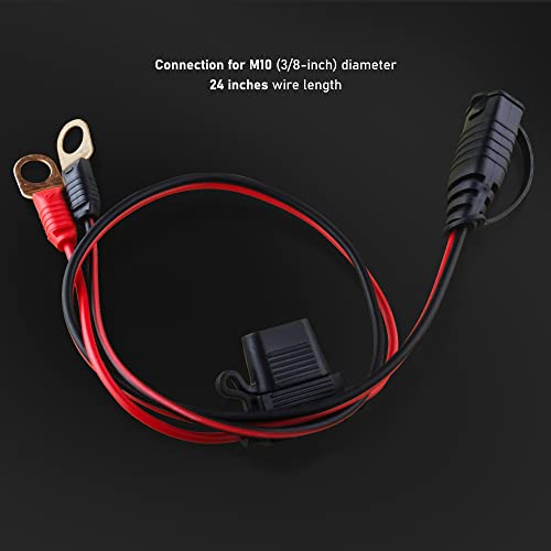 SafeAMP Wire Harness Compatible with NOCO(R) GC008 X-Connect, M10 (3/8in) XL Eyelet Terminal Connector - Image 2