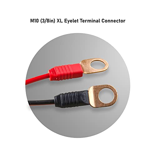 SafeAMP Wire Harness Compatible with NOCO(R) GC008 X-Connect, M10 (3/8in) XL Eyelet Terminal Connector - Image 3