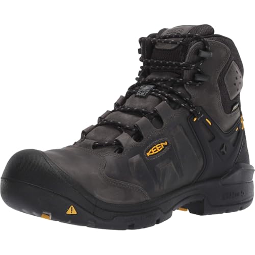 KEEN Utility mens Dover 6 Composite Toe Waterproof Work Boot MagnetBlack 75 Wide US - Image 1