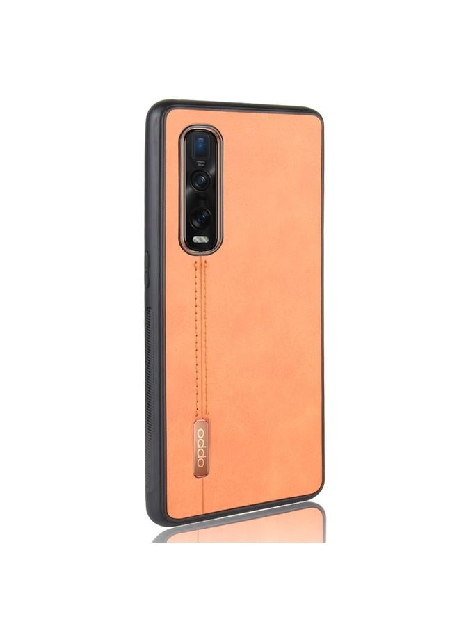 S-TOP Case For Oppo Find X2 Pro Shockproof Sewing Cow Pattern Skin PC + PU + TPU Case - Image 3