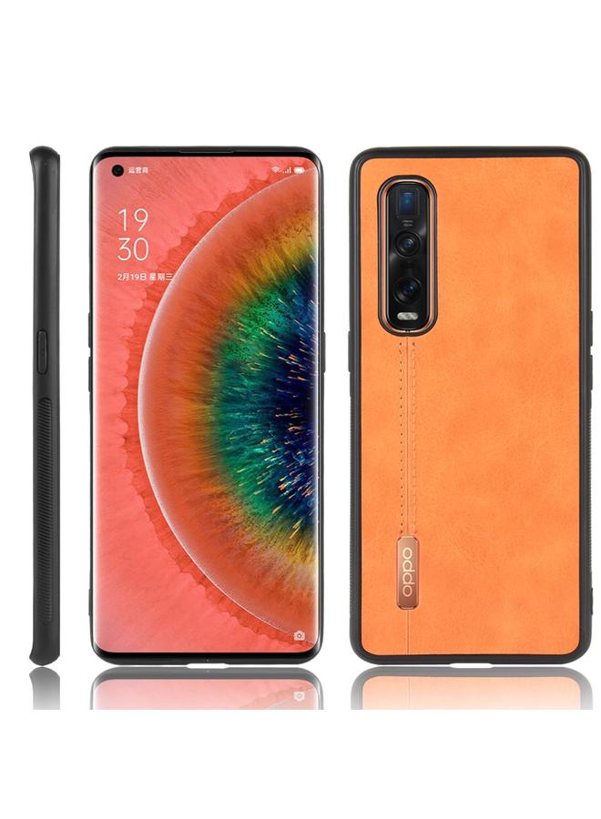 S-TOP Case For Oppo Find X2 Pro Shockproof Sewing Cow Pattern Skin PC + PU + TPU Case - Image 1