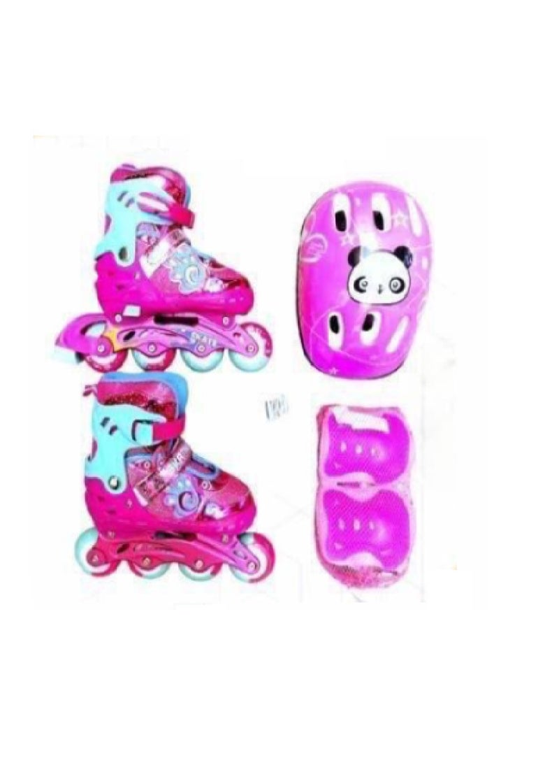 Adjustable Inline Skates, Medium Size (34–38)
