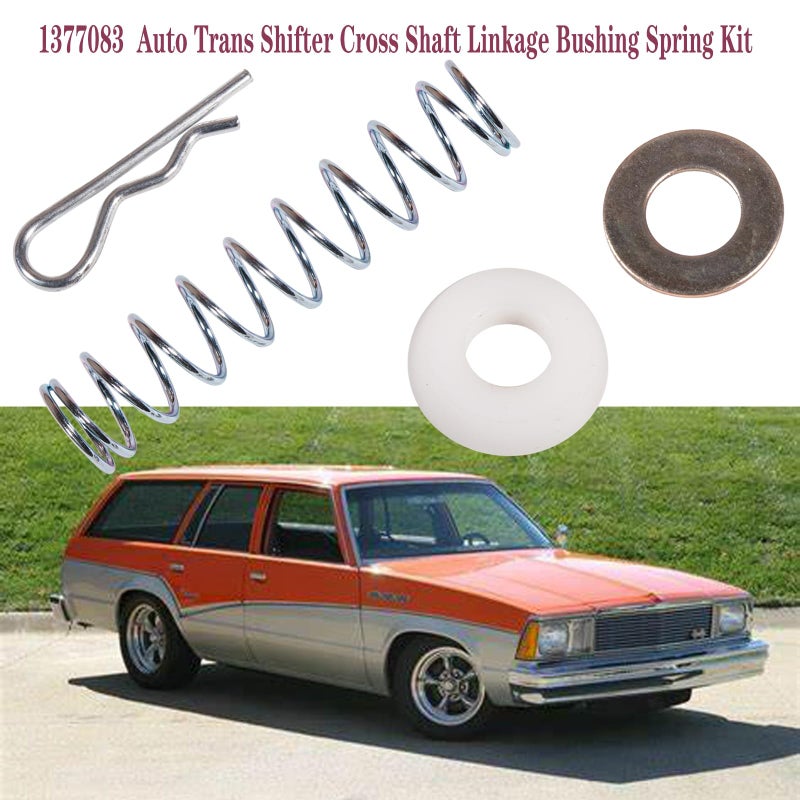 BEONEO 1377083 Chevy C10 Transmission Shift Lever Linkage Bushing Spring Kit Truck Chevrolet C1500 Buick GMC C10 Oldsmobile Pontiac Bushing Spring Washer Pin Clip 10236109 15538092 12338114 10040797 - Image 4