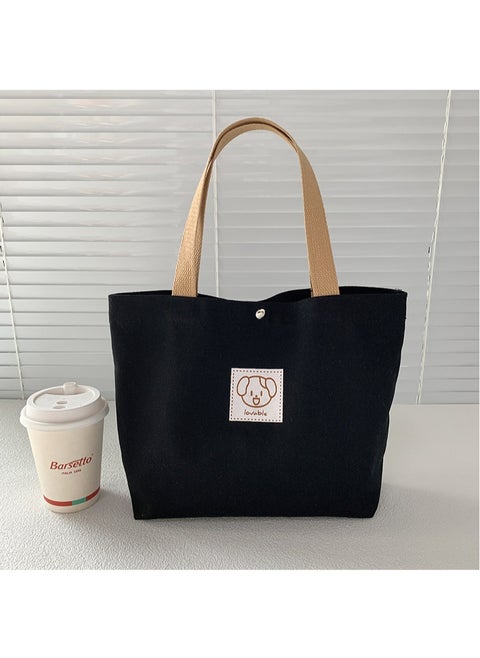 Foldable Extra Large Heavy Big Thick Capacity Casual Cotton Canvas Shopping Tote Bag