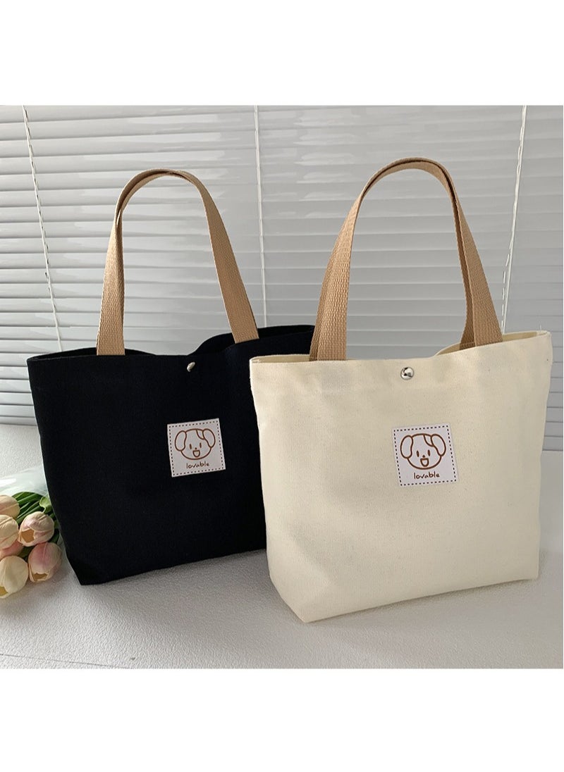 Generic - Foldable Extra Large Heavy Big Thick Capacity Casual Cotton Canvas Shopping Tote Bag - Image 1