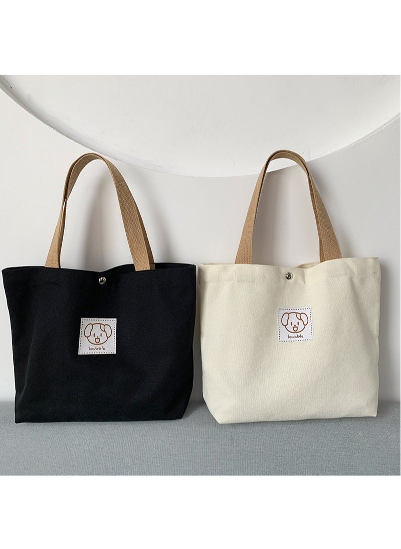 Generic - Foldable Extra Large Heavy Big Thick Capacity Casual Cotton Canvas Shopping Tote Bag - Image 1