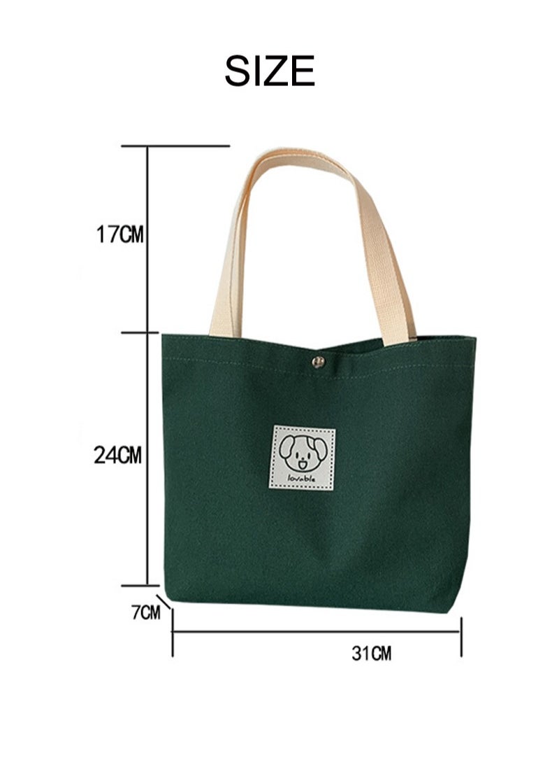 Generic - Foldable Extra Large Heavy Big Thick Capacity Casual Cotton Canvas Shopping Tote Bag - Image 1