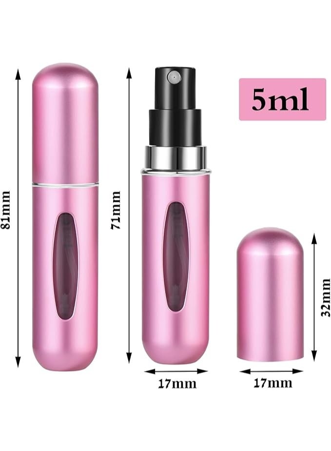 زجاجة عطر بخاخ سهلة التعبئة للسفر - زجاج ومعدن بألوان متنوعة - Image 4
