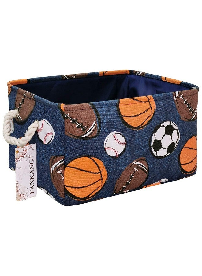 FANKANG Rectangular Laundry Basket Nursery Storage Fabric Storage Bin Storage Hamper,Gift Baskets(Navl-ball game) - Image 1