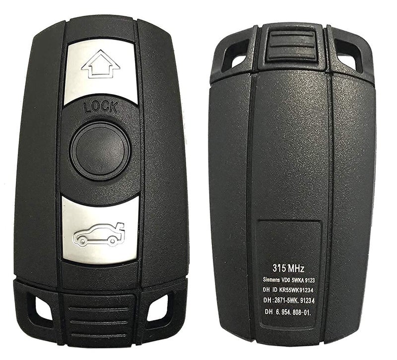 Grakest Replacement Keyless Entry Key Fob Case Cover fit for BMW 1 3 5 Series E90 E92 E93 X5 X6 Z4 E90 Key Fob Shell - Image 2