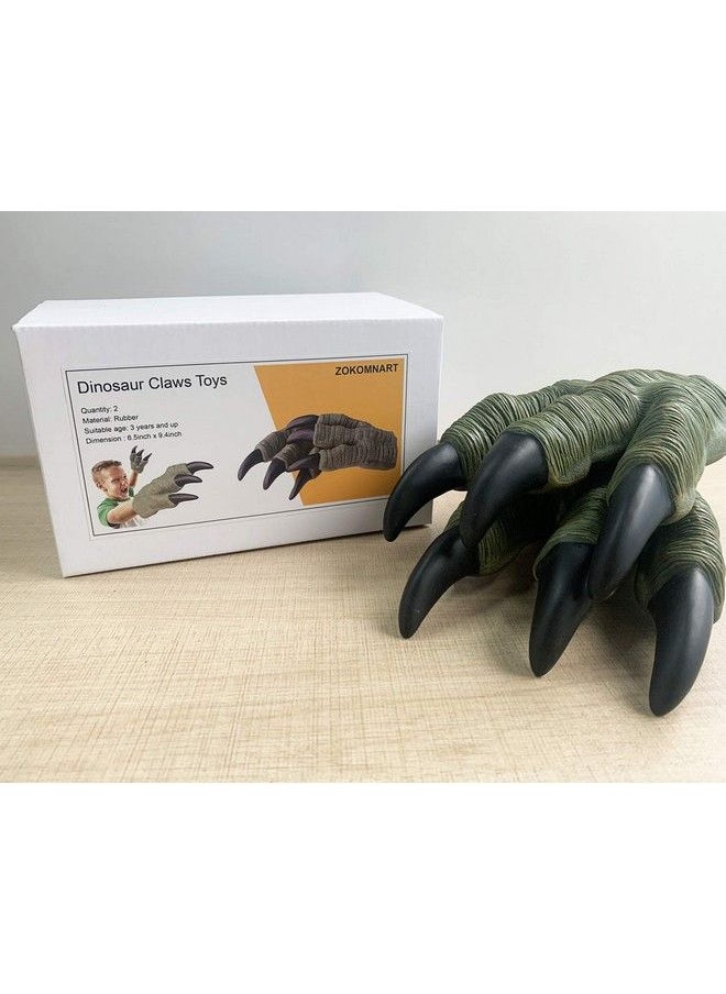 Generic - Zokomnart Dinosaur Claws Toys 2Pcs Jurassic World Roft Rubber Realistic Velociraptor Claws For Adult Kids Cosplay - Image 1