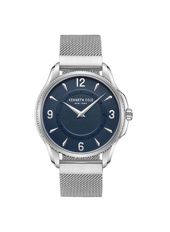 Kenneth Cole New York ساعة أنالوج كواتز زرقاء بقطر 42 مم للرجال كلاسيكية عصرية - Image 4