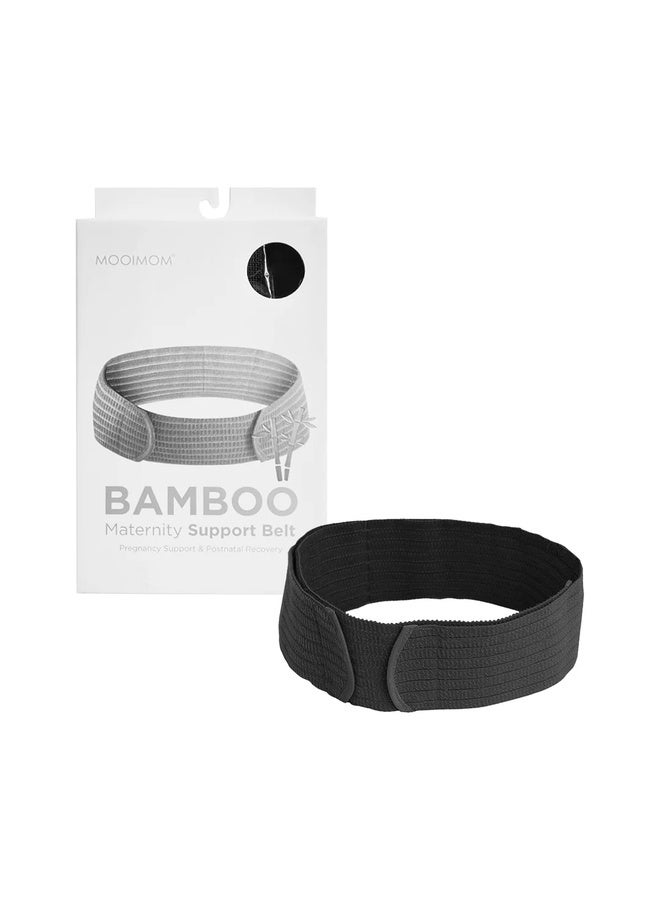 MOOIMOM Bamboo Maternity Support Belt - Black - M - Image 1