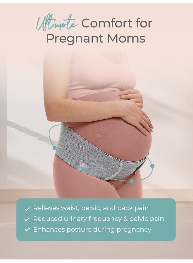 MOOIMOM Bamboo Maternity Support Belt - Black - M - Image 3